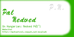 pal medved business card